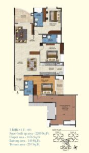 salarpuria-aqua-vista-3-bedroom-plan